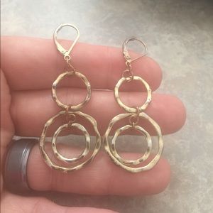 Free People Jewelry - Free People Circular Dangle Gold-Tone Earrings Free People Jewelry - Free People Circular Dangle Gold-Tone Earrings